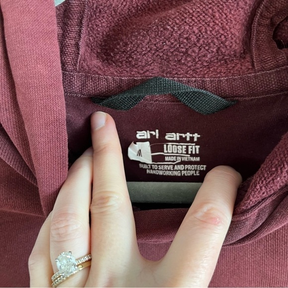 Carhartt Burgundy Loose Fit Hoodie - Picture 4 of 6